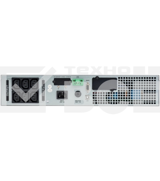 Источник бесперебойного питания однофазный Online 1000 Ва/1000 Вт, Rack mount, c LCD дисплеем 24VDC с АКБ 2U 2х9AH