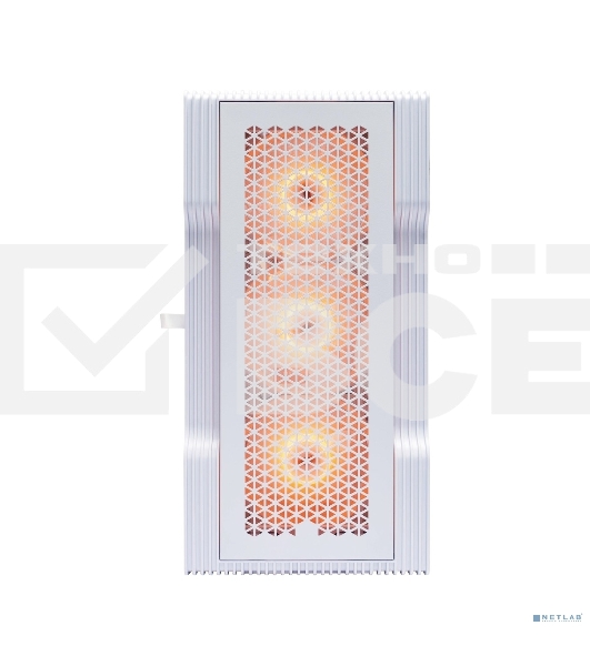 Компьютерный корпус 1STPLAYER TRILOBITE T3 White / mATX, TG / 4x 120mm LED fans inc. / T3-WH-4F1-W