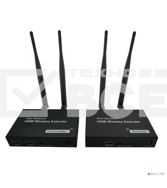 HDMI беспроводной удлинитель ORIENT VE057, до 200 м WiFi HDMI Extender (Tx+Rx), HDMI 1.3, 1080p@60Hz, HDCP1.2, передача ИК сигнала управления (датчики в комплекте), (31367)