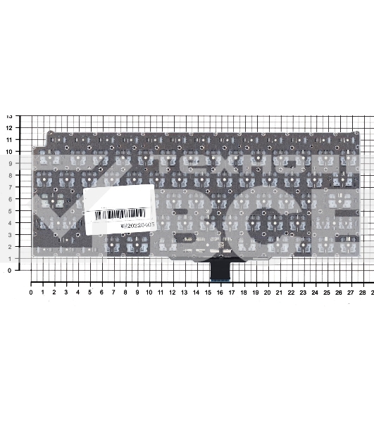 Клавиатура для ноутбука Apple MacBook Air 13 Retina M1 A2337 Late 2020 плоский Enter черная