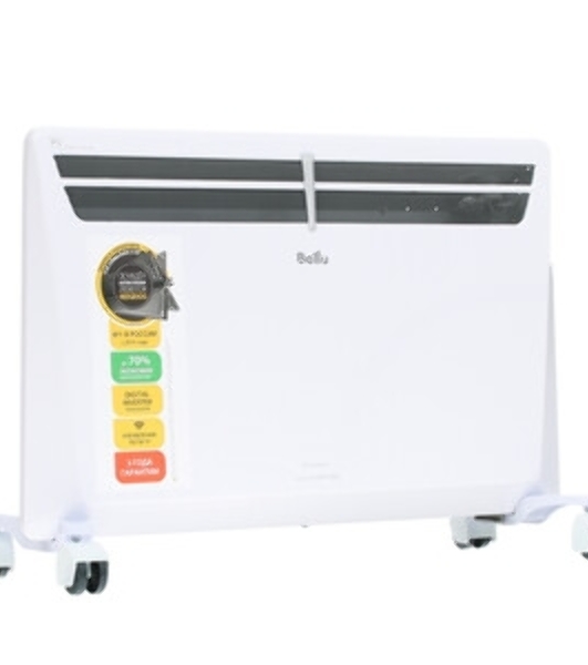 Конвектор электрический Ballu Evolution Digital Inverter BEC/EVI4-2000 белый, 2000 Вт, 25 м2, дисплей, WiFi