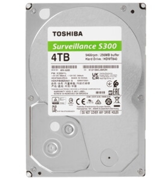 Жесткий диск Toshiba HDD SATA3 4Tb Surveillance S300 (SMR) 5400 256Mb (analog HDWT740UZSVA)