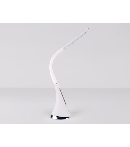 Светодиодная настольная лампа с дисплеем Ambrella light DE508 WH белый LED 3000-6400K 6W+LCD 2W