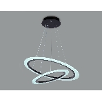 Светильник Ambrella light FA4357/2 BK черный 78W 3000K/4200K/6400K D580*670 (ПДУ РАДИО 2.4G), фото3