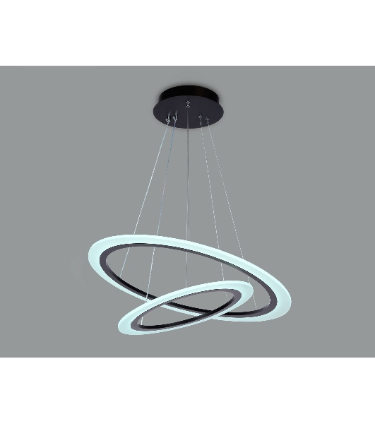 Светильник Ambrella light FA4357/2 BK черный 78W 3000K/4200K/6400K D580*670 (ПДУ РАДИО 2.4G)