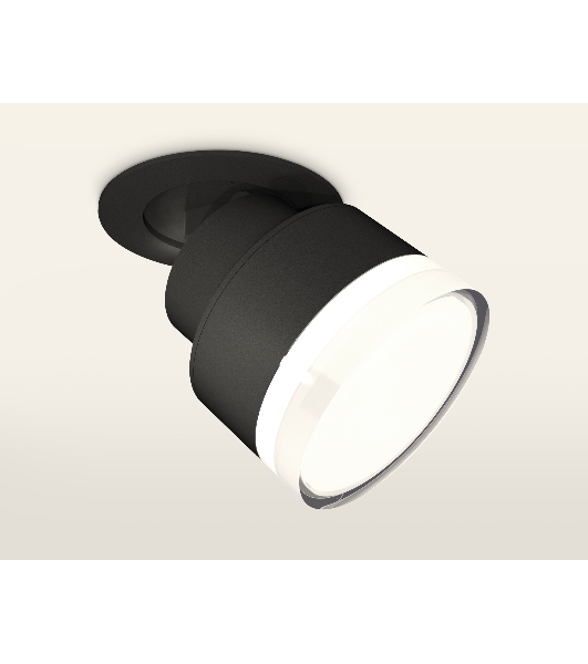 Светильник Ambrella Light XM8102528 SBK/FR/CL черный песок/белый матовый/прозрачный GX53 (A2242, A2106, C8102, N8399)