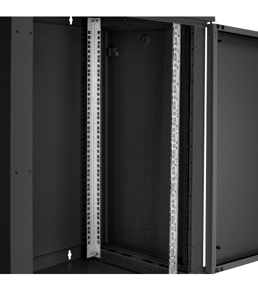Шкаф телекоммуникационный 19' настенный 15U ExeGate EC-WM-15U.450.M.BLACK (19”, 15U, 600x450x769mm (ШхГхВ), передняя дверь металл, съемные боковые панели, пыле- и влагозащита IP23, черный RAL 9004, 2 коробки)