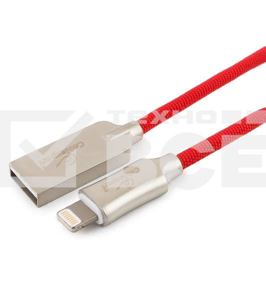 Кабель USB Cablexpert для Apple CC-P-APUSB02R-1M, MFI, AM/Lightning, серия Platinum, длина 1м, красный, блистер