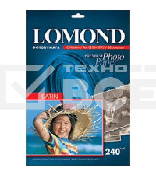 Фотобумага Lomond 1105100 A4/240г/м2/20л./белый высокоглянцевое для струйной печати