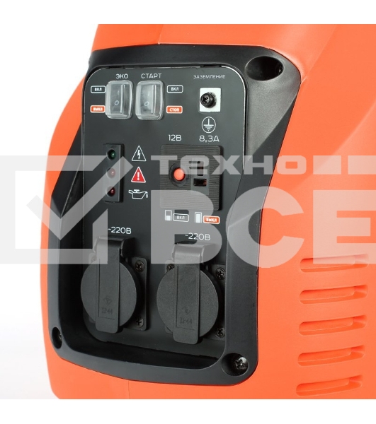 Электрогенератор бензиновый инверторный Patriot 3000il, 3.5 кВт, 63 дБ, 31.5 кг
