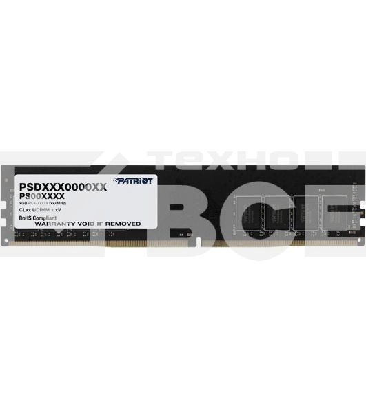 Оперативная память Patriot Signature, DDR4, 32GB (1x32 GB), 3200 MHz, CL22