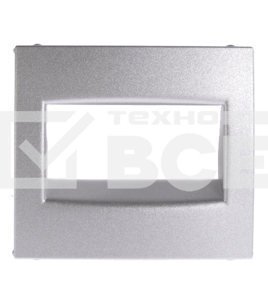 Лицевая панель розетки RJ45, алюминий