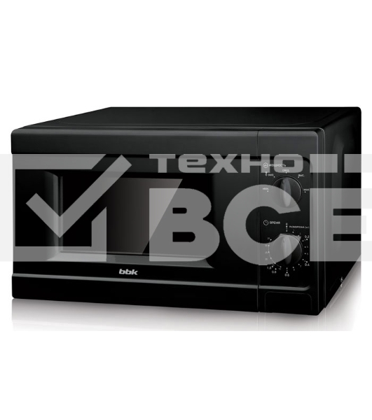 Микроволновая печь BBK 20MWS-709M/B черный, 20 л, 700 Вт, поворотный механизм