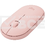 Мышь беспроводная Logitech Pebble M350 розовый, 1000 dpi, радиоканал, Bluetooth, USB, кнопки - 3, фото15