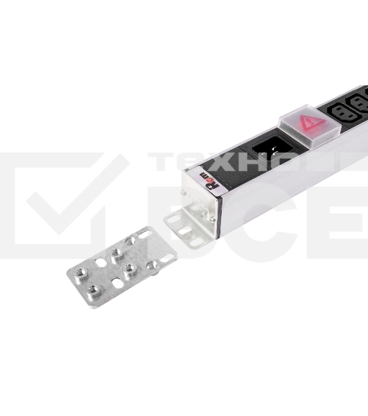 Вертикальный блок розеток ЦМО Rem-16 с выкл., 14 IEC 60320 C13, 10 C19, вход C20 16A, алюм., 33-38U (R-16-14C13-10C19-V-1420)