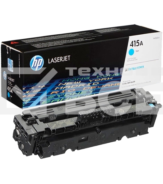 Тонер Картридж HP 415A W2031A голубой (2100стр.) для HP HP LJ M454/MFP M479