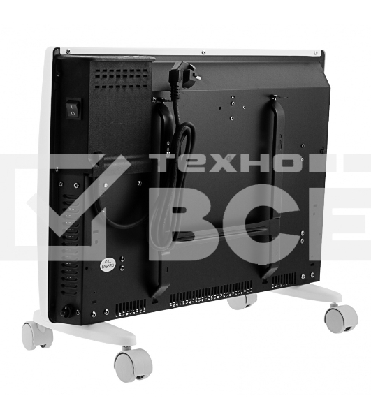 Конвектор гибридный Denzel HybridX-1500 белый, 1500 Вт, 25 м2, термостат, дисплей