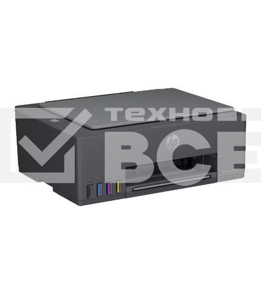 МФУ струйный HP Smart Tank 581 AiO (4A8D4A), A4, цветной, печ. до 22 стр/мин. (ч/б) до 16 стр/мин. (цвет), 1200 x 1200 dpi, USB, Wi-Fi, Air Print, Mopria