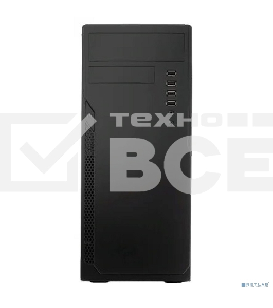 Компьютерный корпус  Case Foxline FL-301, ATX, 1x5.25EXT, 1x3.5EXT, 4x3.5INT, 4xUSB2.0, HDA, w/o FAN, w/o ATX PSU, no pwr cord