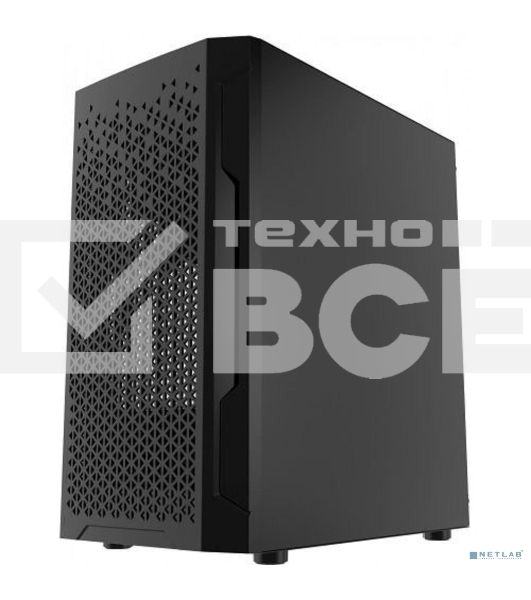 Компьютерный корпус Powercase Mistral Micro Z2B SI, Non Window, Mesh, 2x 120мм fan, черный, mATX (CMIMZB-F2SI)