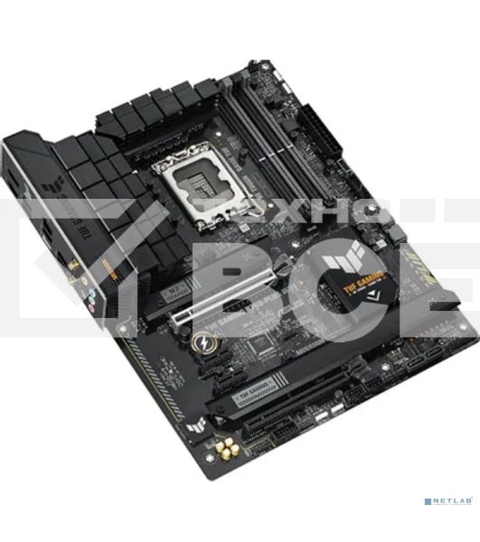 Материнская плата ASUS TUF GAMING B760-PLUS WIFI, LGA 1700, Intel B760, 4xDDR5, 4xSATA, 3xM.2, 1xPCI-E 5.0 x16, 1xPCI-E 3.0 x4, 1xUSB-A 3.2 Gen 2, 3xUSB-A 3.2 Gen 1, 1xUSB-C 3.2 Gen 2x2, 1x2.5Gb LAN, 5x3.5 мм, 7.1, Wi-Fi 6, Bluetooth 5.2, Standard-ATX