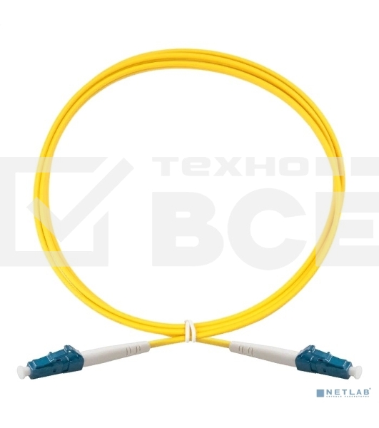 Патч-корд волоконно-оптический ExeGate FC-S-9-LC-LC-2M-LSZH (Шнур ВО SM 9/125 (OS2/G.652.D), LC/UPC-LC/UPC, Simplex, LSZH, 2м)