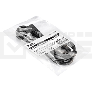 Кабель питания ExeGate Power EC-3P (C13 угловой->C14, VDE-250V-3*1.0mm2, медь, черный, 16A, 3м)