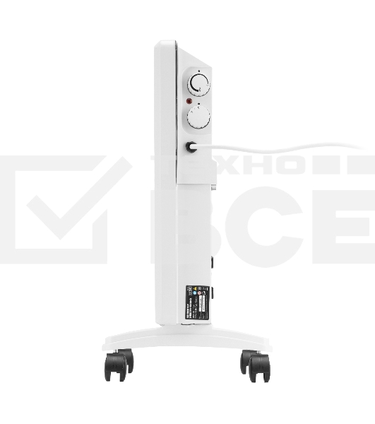 Конвектор электрический MTX CH-1000, белый, 1000 Вт, 10 м2, термостат