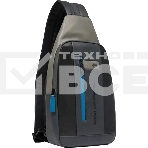 Рюкзак слинг мужской Piquadro Urban CA6540UB00/NGR, кожа, черный/серый, фото6