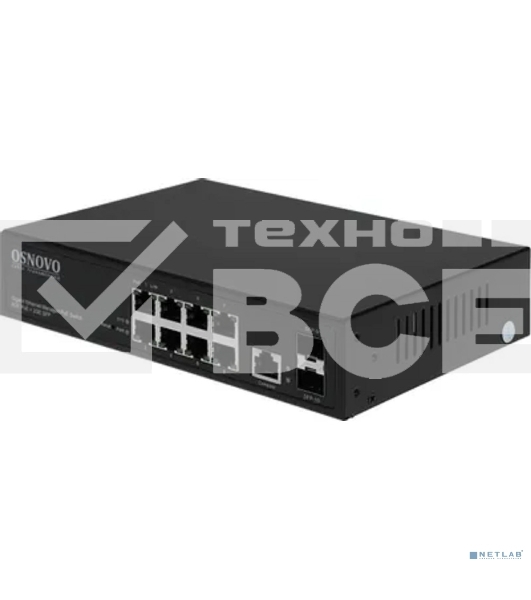 Коммутатор Osnovo SW-80802/L(150W) 8G 2SFP 8PoE+ 150W управляемый