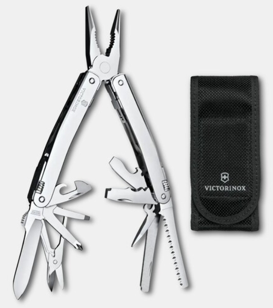 Мультитул Victorinox SwissTool Spirit MX (3.0224.MN) 105мм 24функц. чехол нейлоновый серебристый подар.коробка