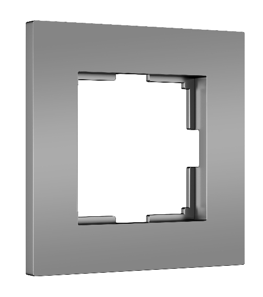 Рамка на 1 пост Slab (серебро софт) W0012965