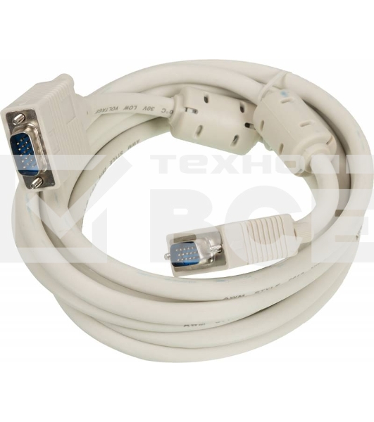 Кабель SVGA Ningbo CAB016S-10F VGA HD15 (m)/VGA HD15 (m) 3м феррит.кольца