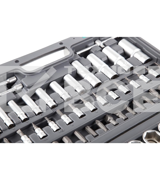 Набор инструментов STELS 141061/2'' 1/4'' CrV пластиковый кейс  94 предм.