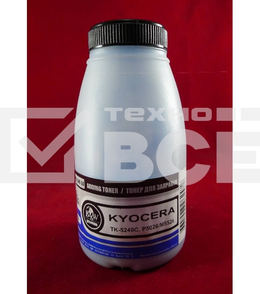 Тонер для Kyocera TK-5240C, P5026/M5526 Cyan (фл. 50г) 3K B&W Premium фас. Россия
