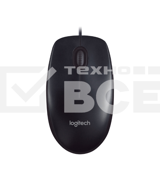 Мышь проводная Logitech M90 черный/серый, 1000 dpi, USB, кнопки - 3