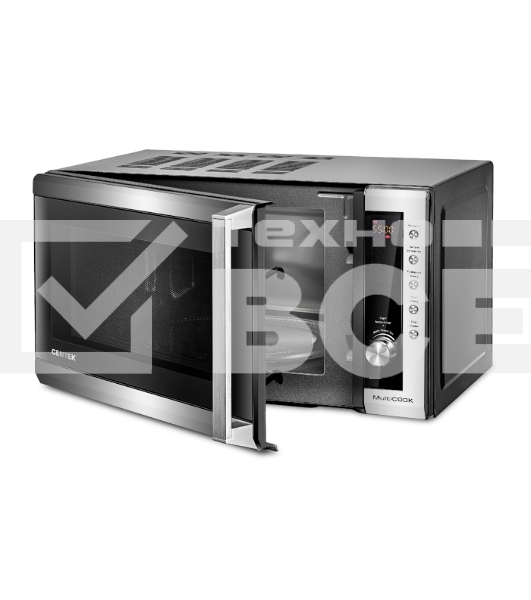 Микроволновая печь Centek CT-1582 сталь 20л 700Вт поворотный механизм, кнопки