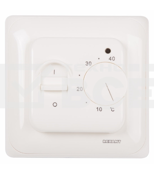 Терморегулятор механический Rexant с датчиком температуры пола (R70XT) (3500 Вт) бежевый