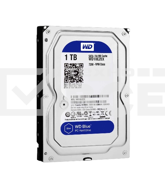 Жесткий диск Western Digital 1Tb 7200rpm WD10EZEX Original SATA-III Caviar Blue 64Mb 3.5