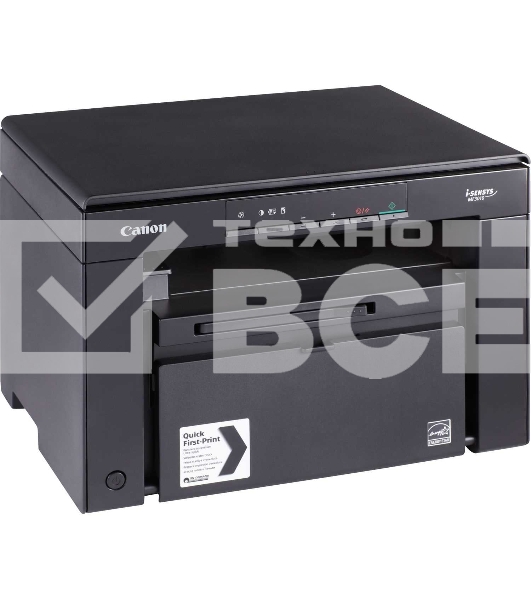 МФУ лазерный Canon i-SENSYS MF3010 (5252B004), A4, ч/б, печ. 18 стр/мин., скан. до 18 стр/мин., 600 x 1200 dpi (печать) 600x600dpi (сканер), USB 2.0