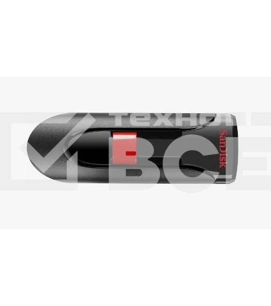 Флеш диск Sandisk 64Gb Cruzer Glide SDCZ60-064G-B35 USB2.0 черный/красный