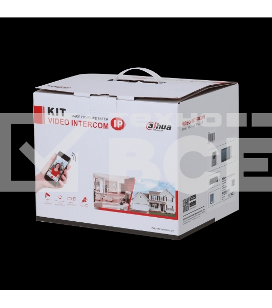 Комплект домофона Dahua DHI-KTP01L(S) черный