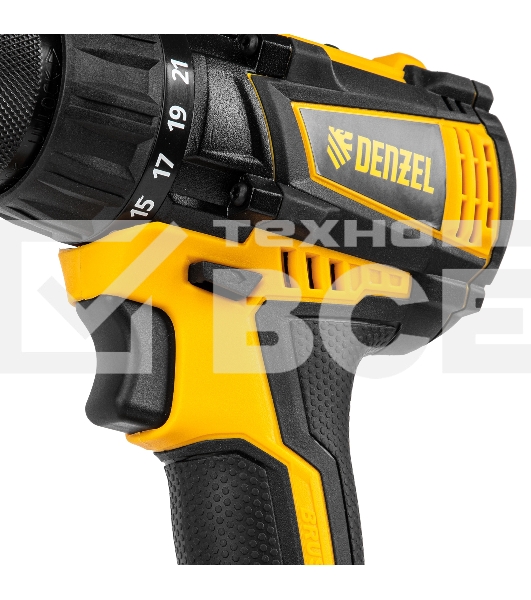 Дрель-шуруповерт аккумуляторная Denzel BLDL-IB-18-02, 18В, 2 АКБ, Кейс
