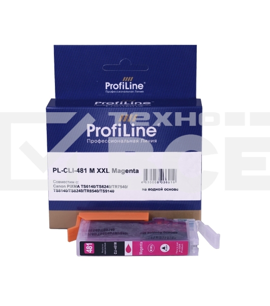 Струйный картридж PL-CLI-481M XXL для принтеров CANON PIXMA TS6140/TS6240/TR7540/TS8140/TS8240/TR8540/TS9140 с чернилами Magenta ProfiLine