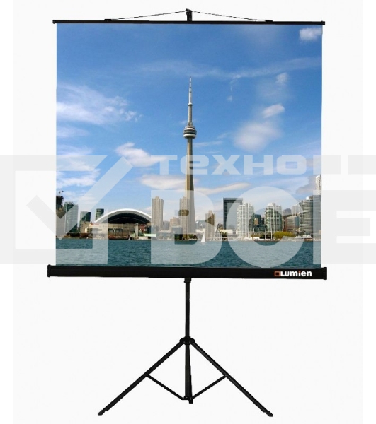 Экраны LUMIEN Lumien Экран на треноге 180x180 см Eco View LEV-100102 1:1 с возможностью настенного крепления