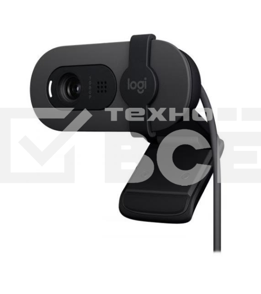Камера Web Logitech HD Webcam Brio 90 графитовый 2Mpix (1920x1080) USB 2.0 с микрофоном (960-001581)