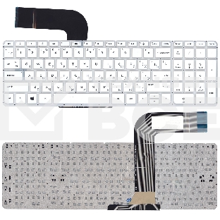 Клавиатура для ноутбука HP Pavilion 15-P 17-F белый