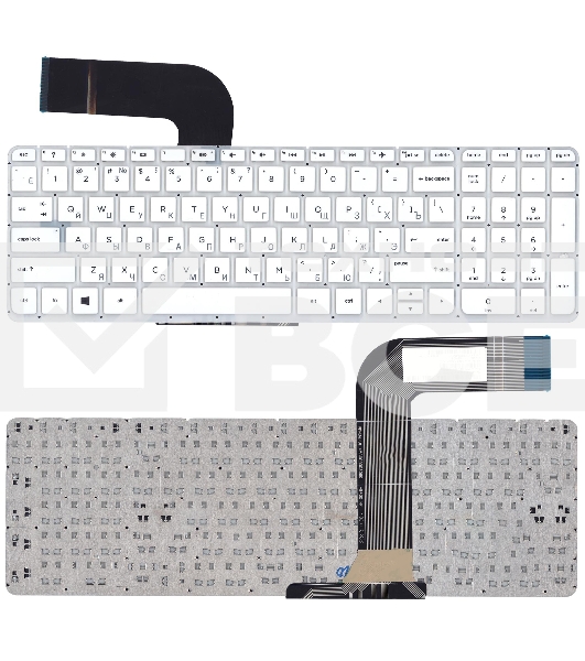 Клавиатура для ноутбука HP Pavilion 15-P 17-F белый