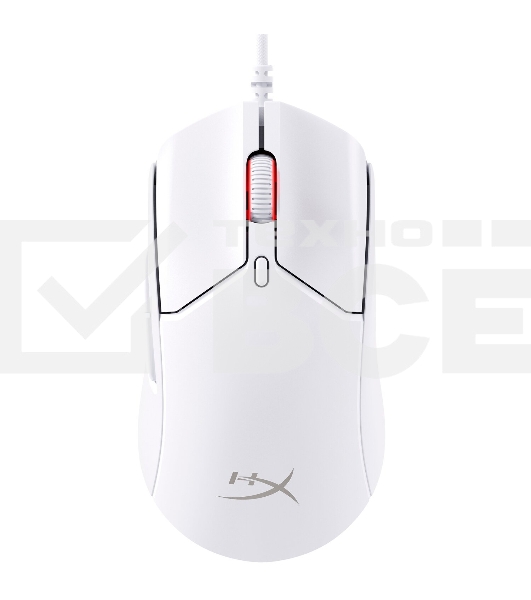 Мышь проводная HyperX Pulsefire Haste 2 белый, 26000 dpi, USB, кнопки - 6