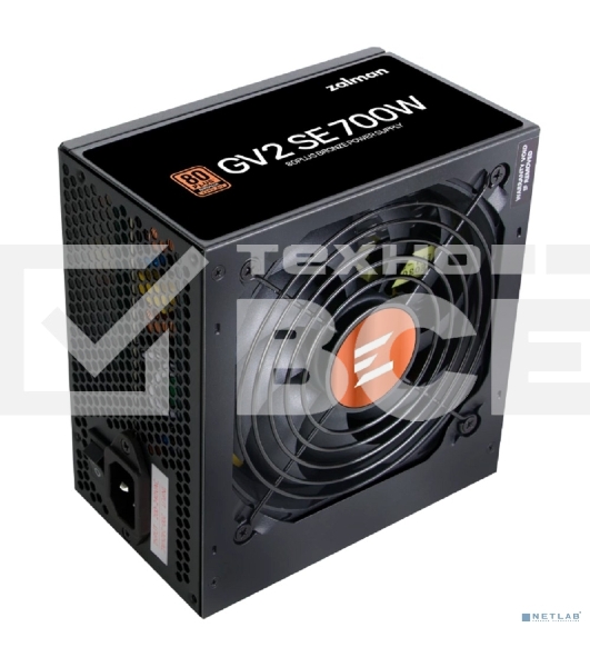 Блок питания Zalman ZM700-GV2SE 700 Вт, 80 PLUS BRONZE, 120 мм, немодульный, чёрный